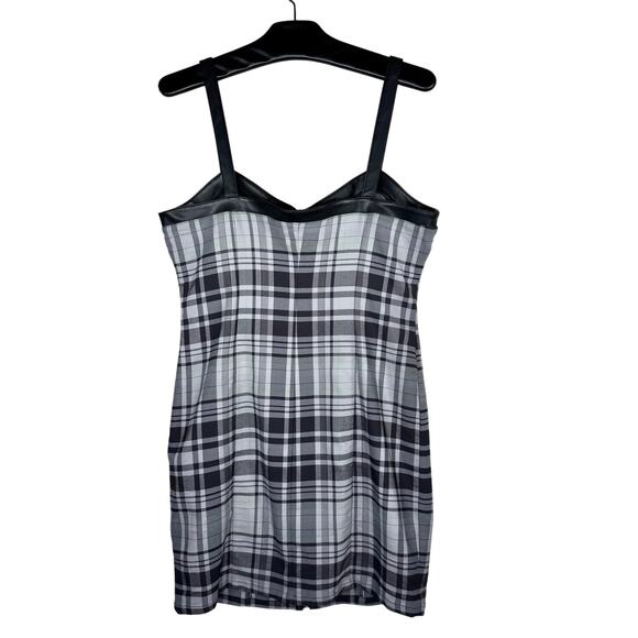 Killstar Bury Me Plaid Full Zip Bodycon Dress XL NWOT - Picture 4 of 16